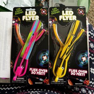 LED Flyer Flying Toy Pink & Yellow Sealed